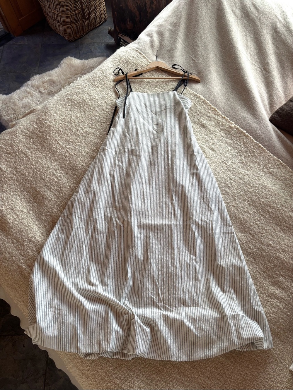 NWT Seersucker Maxi Dress